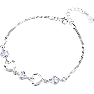 Silenti Jewelry Сребърна гривна "Олицетворение" - Лилав