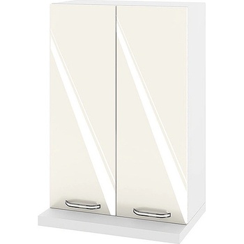 Image 1 of ИРИМ Висок горен кухненски шкаф за аспиратор с две врати Сити БФ-Крийм гланц-11-117 60/30/86 см