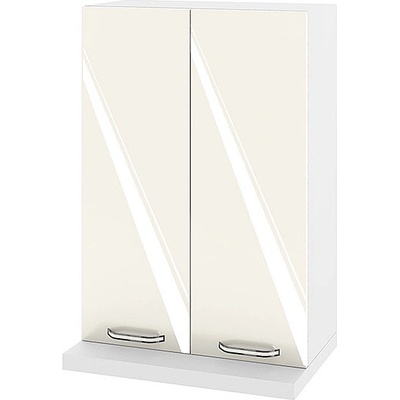 ИРИМ Висок горен кухненски шкаф за аспиратор с две врати Сити БФ-Крийм гланц-11-117 60/30/86 см