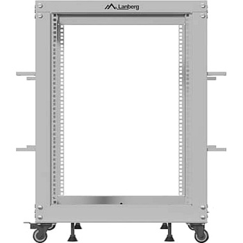 Lanberg open rack 19" 15U 600x600-1100 adjustable, grey (OR01-6115-S)