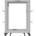 Lanberg open rack 19" 15U 600x600-1100 adjustable, grey (OR01-6115-S)