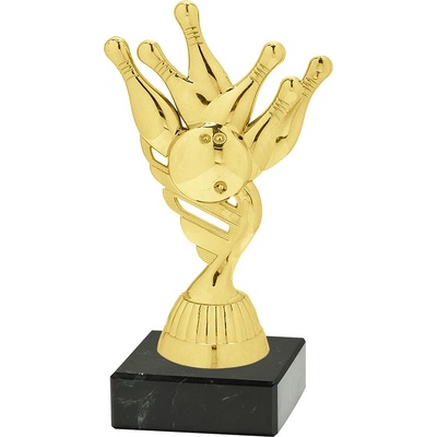 Soška BOWLING M/P417 Soška zlatá výška 15 cm – Zboží Dáma