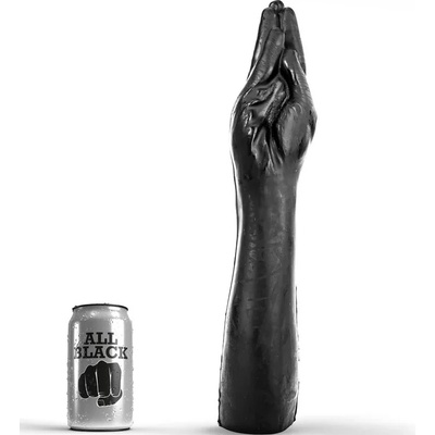 Фистинг дилдо, човешка ръка, 37см. - All Black Hand (D-197910)