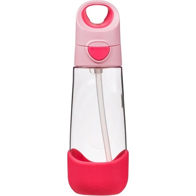 b.box Bottle with Straw шише със сламка Flamingo Fizz 600ml