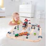 Hape Дървен железопътен комплект, Hape, Товарно депо
