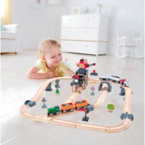 Hape Дървен железопътен комплект, Hape, Товарно депо