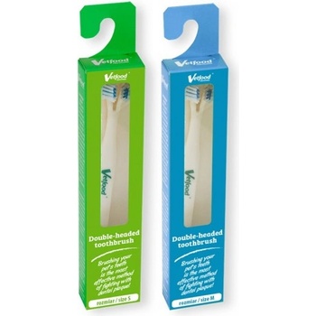 Vetfood Toothbrush М - двуглава четка за зъби, размер М - Полша