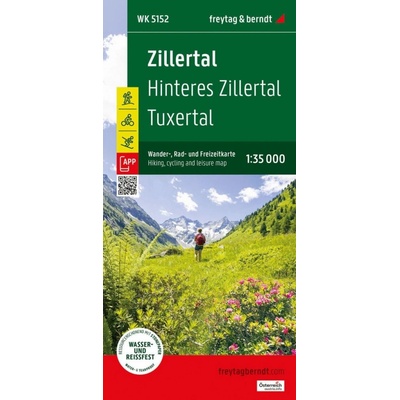 Zillertal 1:35 000 / turistická cyklistická a rekreační mapa