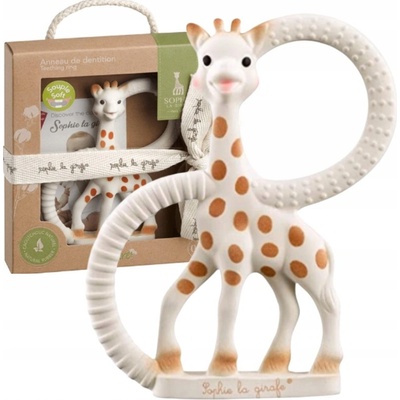 Sophie la girafe kousátko na prořezávání zoubků senzorické kaučuk hnědá a béžová