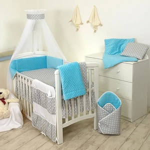  Бебешки спален комплект Minky 7 елемента 135 х 100 см 64541-D18