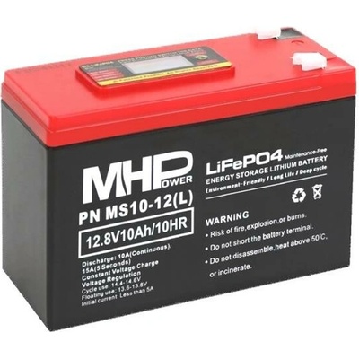 MHPower LiFePO4 12V 10Ah F2 6,3mm MS10-12 L