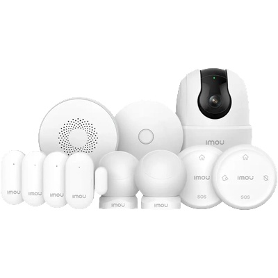 Dahua Alarm Kit 3, 1-ZG2 gateway, 2-Motion sensor ZP1, 4-door window sensors ZD1, 1-Alarm Siren ZR1, 2-Remote control ZB1 (HOME ALARM KIT-11-RANGER 2C)