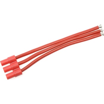 GForce Konektor zlacený 3.5mm 3-pin samec s kabelem 14AWG 10cm