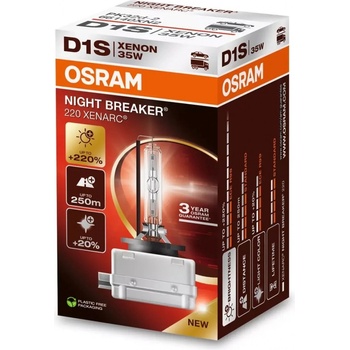 D1S OSRAM XENARC NIGHT BREAKER 220% 66140XN2 12/24V + darček
