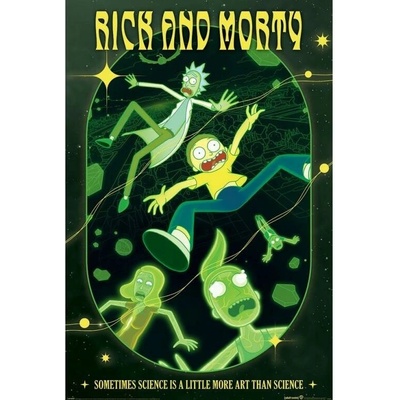 Plakát, Obraz - Rick and Morty - Rave Rickrival, 61 × 91.5 cm