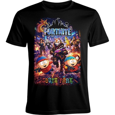 Tričko Fortnite x South Park Fortnite černá