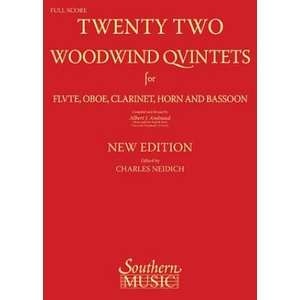 22 Woodwind Quintets - New Edition: Woodwind Quintet | Albert Andraud, Albert Andraud, Charles Neidich (ISBN: 9781581063868)