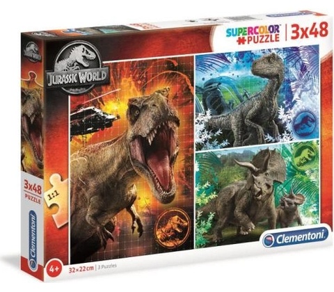 Clementoni 3x48 Jurassic World