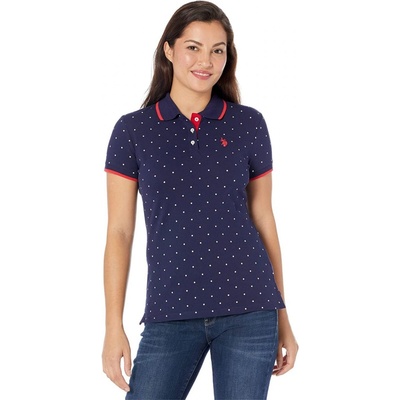 U.S.Polo Assn. dámské polo tričko Dot Print modré