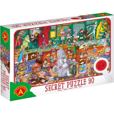 Alexander Toys Пъзел със скрити картинки Alexander, 90 части - В музея (AL2757)