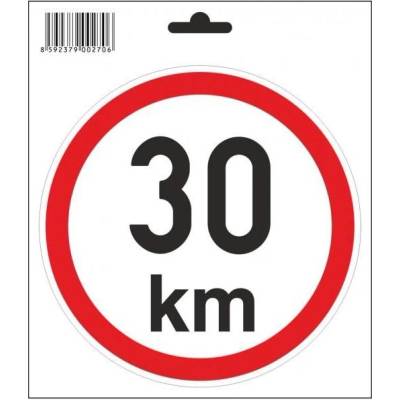 Samolepka 30 km/h, průměr 160 mm