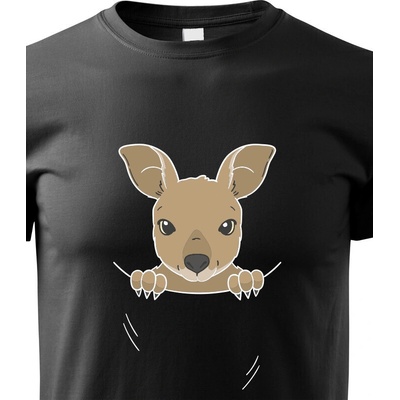 dětské triko Klokan černá