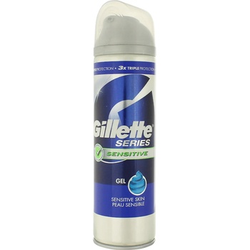 Gillette Series Sensitive Гел за бръснене за мъже 200 ml опция Transparency Cap