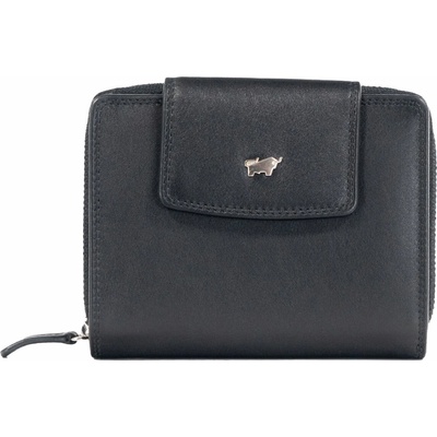Braun Büffel Golf Rfid zip wallet with 12 card slots black