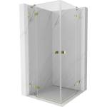 Mexen Lunar Duo душ кабина с врати 120 x 120 см, прозрачна, златна - 834-120L-120P-50-00 (834-120L-120P-50-00)