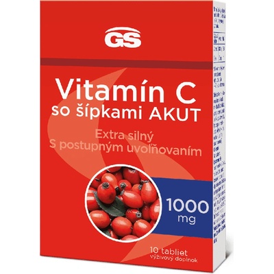 GS Vitamin C 1000 + šípky Akut 10 tabliet