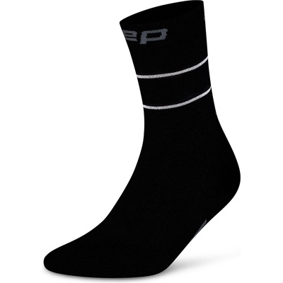 CEP Дамски чорапи за бягане CEP Women's Pro Run Reflective Mid Cut 2.0 Running socks - Black - размер III (207-0572-0112)