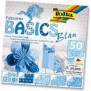 Folia 464/1010 Origami papír Basics 80 g/m2 10 x 10 cm 50 archů modrý