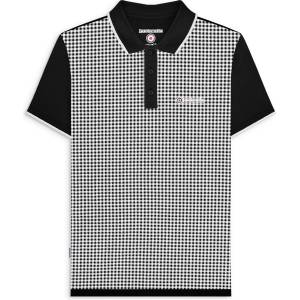 Lambretta Блуза с яка Lambretta Men's Short Sleeve Polo Shirt - Black