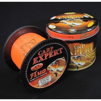 Carp Expert Fluo orange 1000 m 0,25 mm 8,9 kg