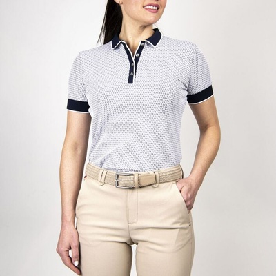 Kjus Women Ella Structure Polo S/S M/38 Damske White