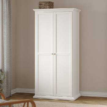Двукрилен гардероб Paris Бял