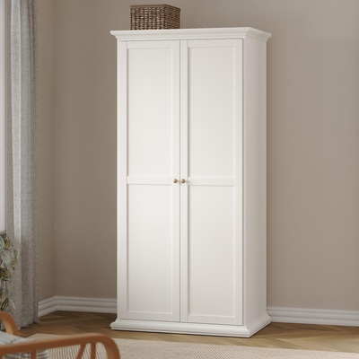 Двукрилен гардероб Paris Бял