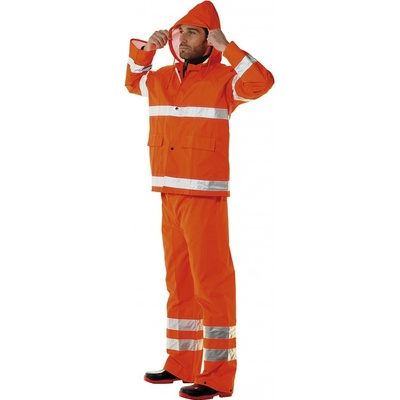 Industrial Starter Výstražný nepromokavý komplet Fluorescenční oranžová