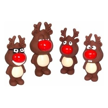 Flamingo Vianočná hračka pre psov latexová 14 cm