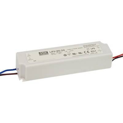 MEAN WELL MEANWELL Napájecí zdroj LED 24V 60W LPV nestmívatelný IP65