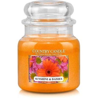 Kringle Candle Свещ Country Candle Sunshine & Daisies ароматизирана свещ средна 2 фитила (453 g),