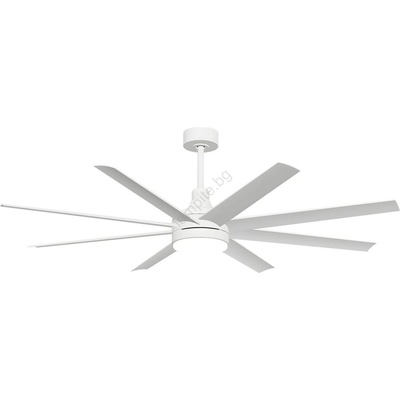 Aigostar - LED Димируем таванен вентилатор LED/24W/230V 2700-6500K + д. у. бял (AI1945)