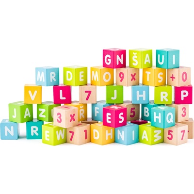 Woodyland Colored Dice With Letters And Numbers 40ks, os