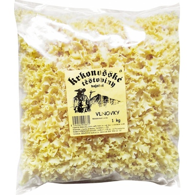 Krkonošské těstoviny vlnovky 1 kg