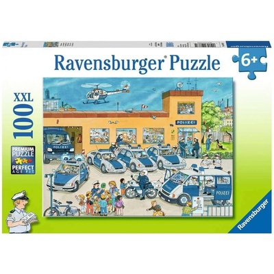 Ravensburger Пъзел Ravensburger от 100 XXL части - Полицейско управление (10867)