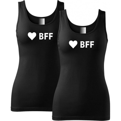 Povidlo cz tílka pro kamarádky BFF srdce Černá