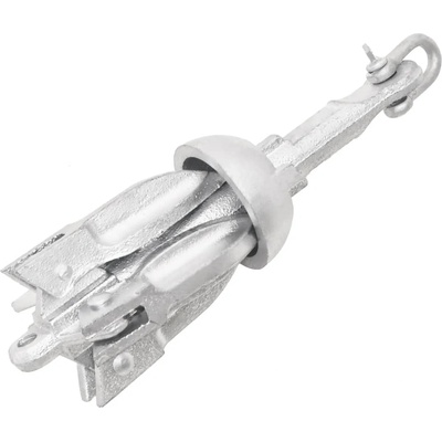 vidaXL Сгъваема котва, сребриста, 0, 7 кг, Горещо поцинкован чугун (94269)