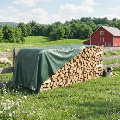 Outsunny plachta nepromokavá 4 x 6 m 90 g/m² zelená