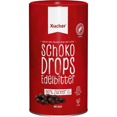 Xucker Dark Chocolate Drops 200 g