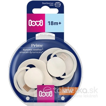 Lovi cumlík silikon dynamický Prime 2ks Coconut/Ivory